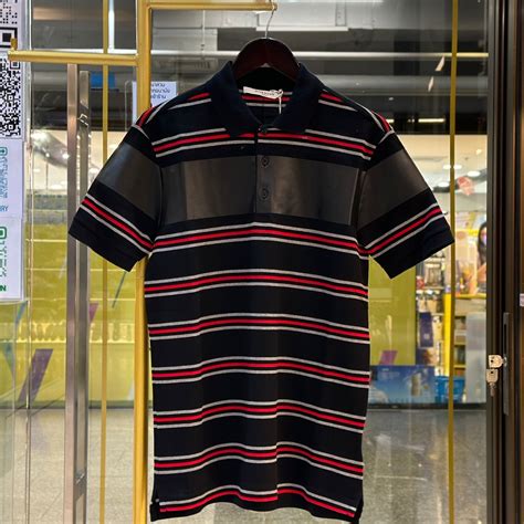 givenchy striped polo shirt